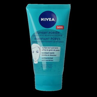 Nivea SOS zuivert porien dagelijkse reinigingsscrub 150 Milliliter