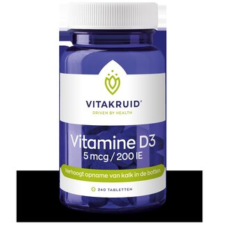 Vitakruid Vitamine D3 5 mcg / 200 IE 240 Tabletten