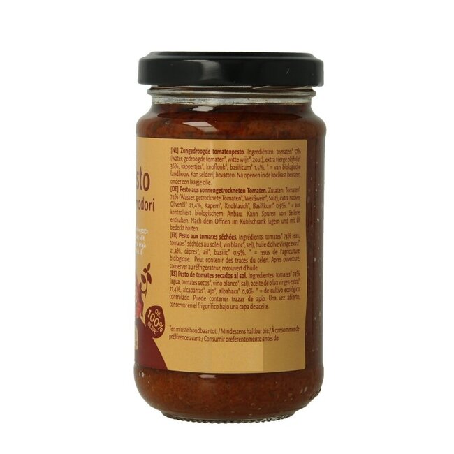 Pesto de tomates bio 180 Grammes