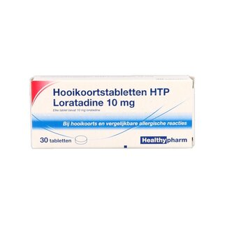 Healthypharm Loratadine 10 mg comprimés contre le rhume des foins, 30 comprimés