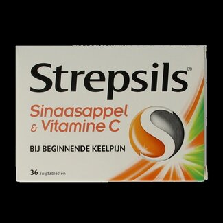 Strepsils Sinaasappel / Vitamine C 36 Zuigtabletten