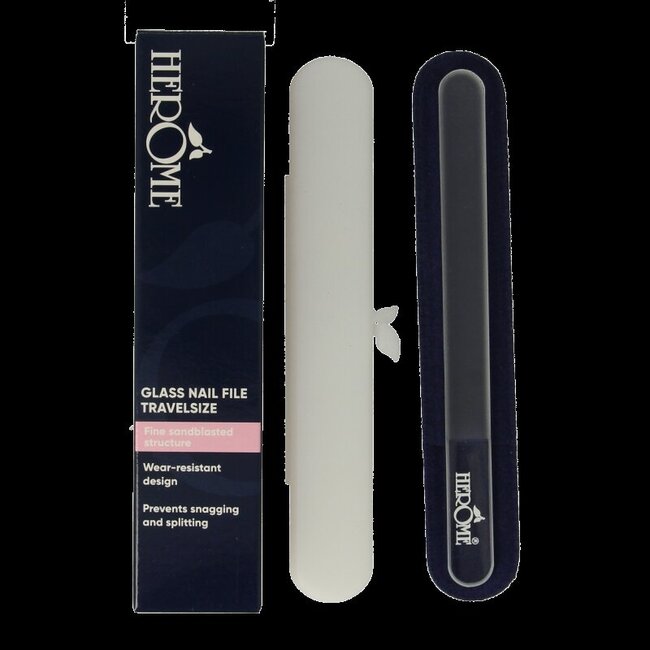 Lime à ongles en verre format voyage 1 pièce