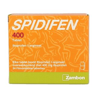 Spidifen Ibuprofen l-arginaat 400mg 24 Tabletten