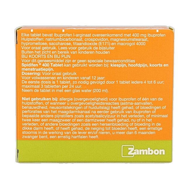 Ibuprofène l-arginate 400 mg 24 comprimés