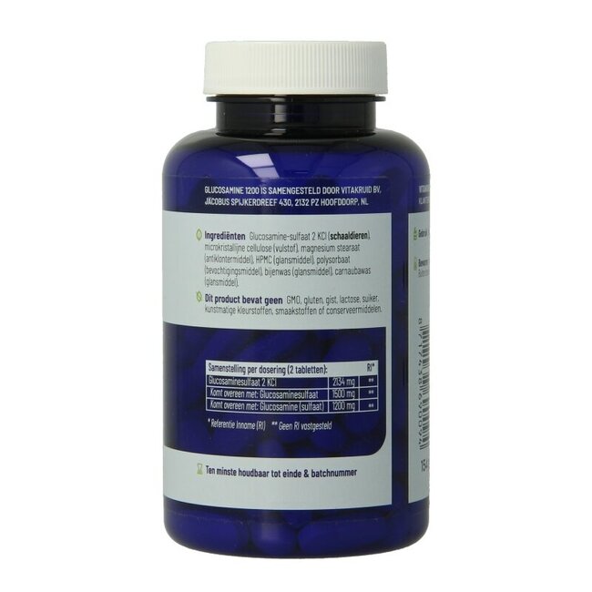 Sulfate de glucosamine 2 KCl 1200 mg 120 comprimés