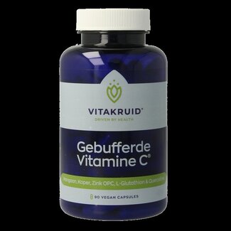 Vitakruid Gebufferde Vitamine C met oa Zink OPC Quercetine 90 Vegetarische capsules