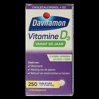 Davitamon Vitamine D 50+ 250 Comprimés