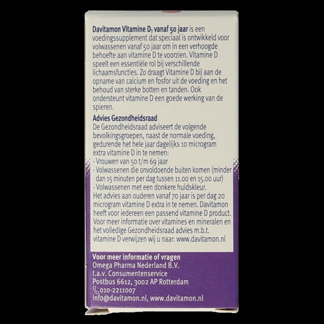 Vitamine D 50+ 250 Tabletten