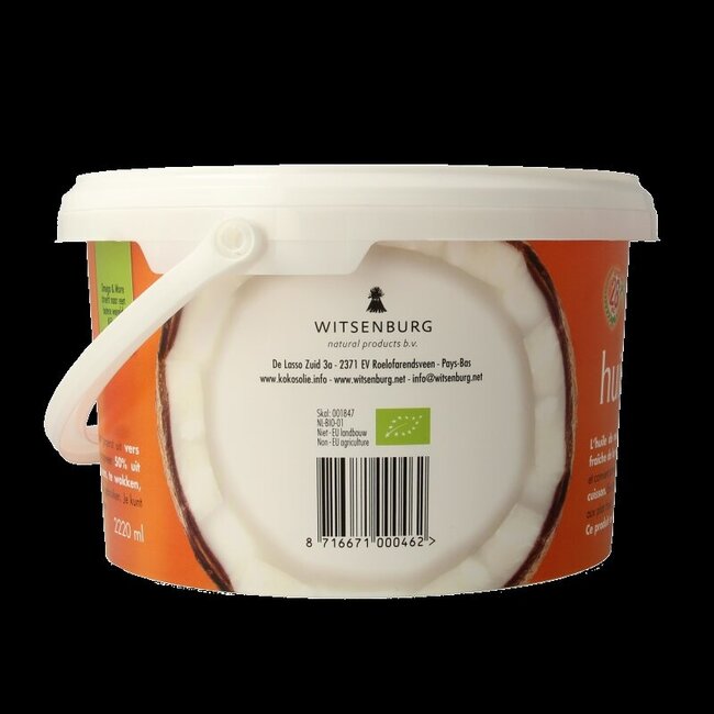 Huile de coco bio désodorisée 2220 ml