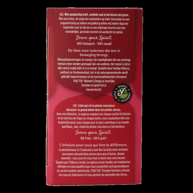 Yogi Tea Énergie de la Femme Bio 17 Sachets
