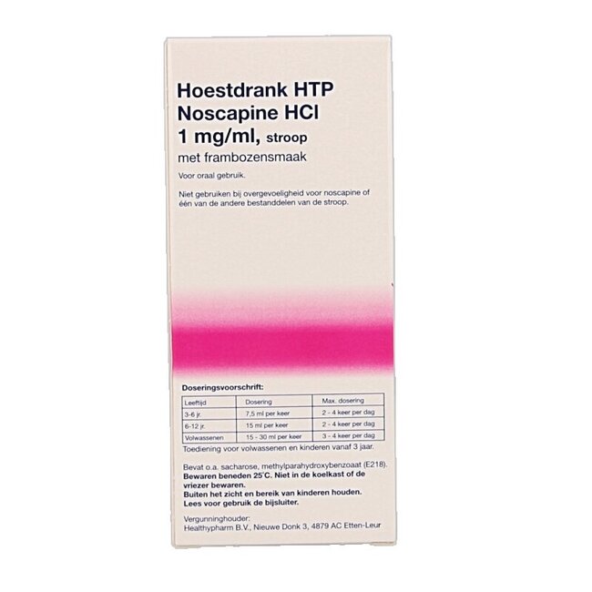 Sirop contre la toux Noscapine 150 Millilitres