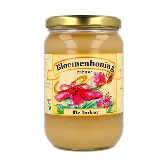 De Imker Bloemenhoning creme 900 Gram