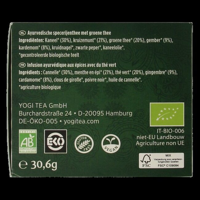 Green chai bio 17 Zakjes
