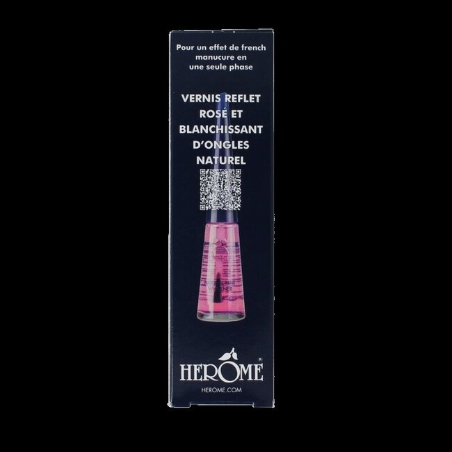 Blanchisseur d'ongles naturel éclat rose 10 ml