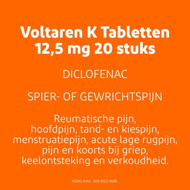 Voltaren K 12,5 mg 20 comprimés