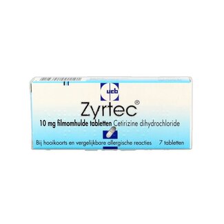 Zyrtec Cetirizine dihydrochloride 7 Tabletten