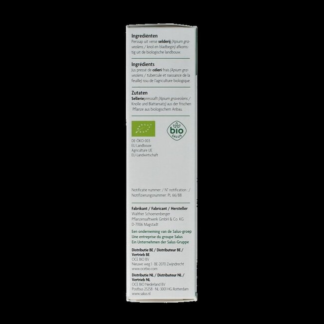 Selderijsap bio 200 Milliliter