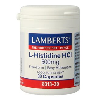 Lamberts L-Histidine 500 mg 30 Gélules