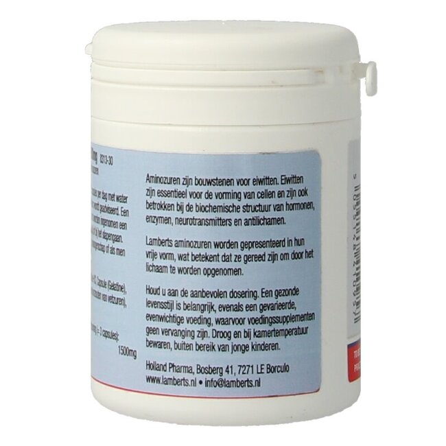 L-Histidine 500 mg 30 Gélules