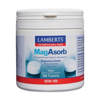 Lamberts MagAsorb (magnesium citraat) 150mg 180 Tabletten