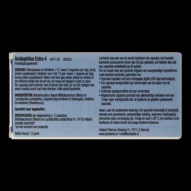 Acidophilus Extra 4 30 Gélules