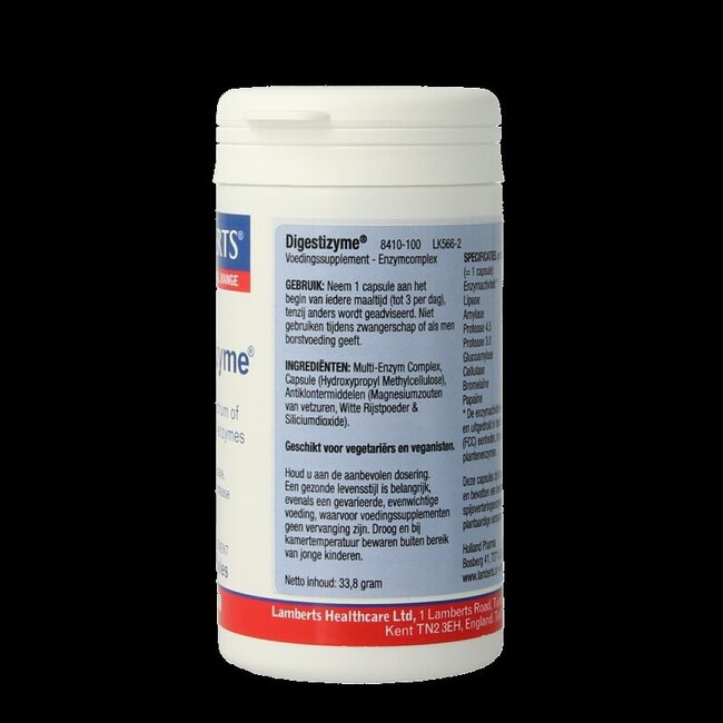 Digestizyme enzymes digestives 100 capsules végétariennes