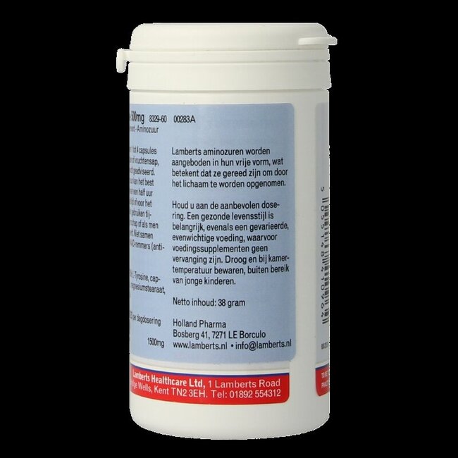 L-Tyrosine 500 mg 60 Gélules