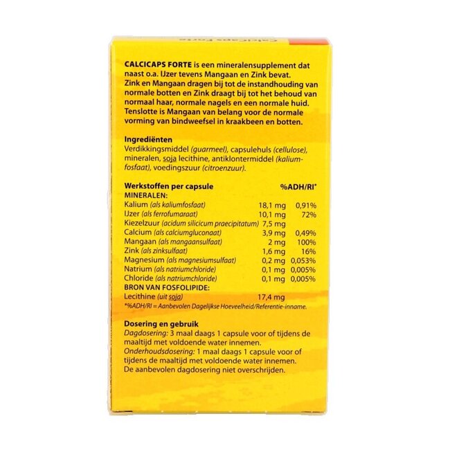 Calcicaps forte peau/os/ongles 45 Capsules