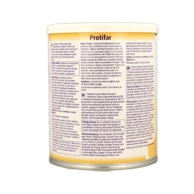 Protifar eiwitrijk poeder 225 Gram