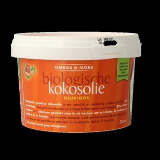 Omega & More Kokosolie geurloos bio 500 Milliliter