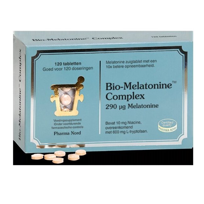 Bio melatonine complex 290mcg 120 Zuigtabletten