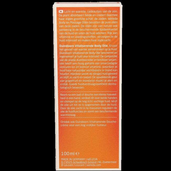 Huile revitalisante à l'argousier 100 ml