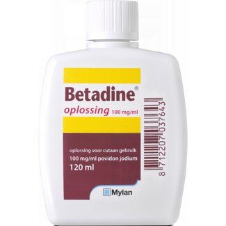 Betadine Jodium oplossing 100mg/ml 120 Milliliter