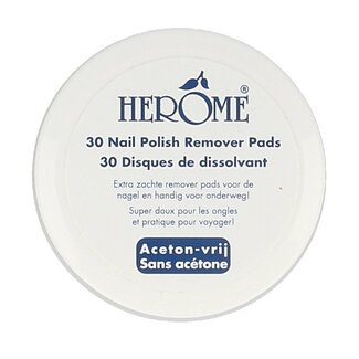 Herome Nagel caring remover pad 30 Stuks