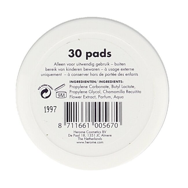 Disques dissolvants soignants pour ongles 30 pièces