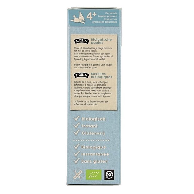 Crème de riz bio pour bébé dès 4 mois 200 g