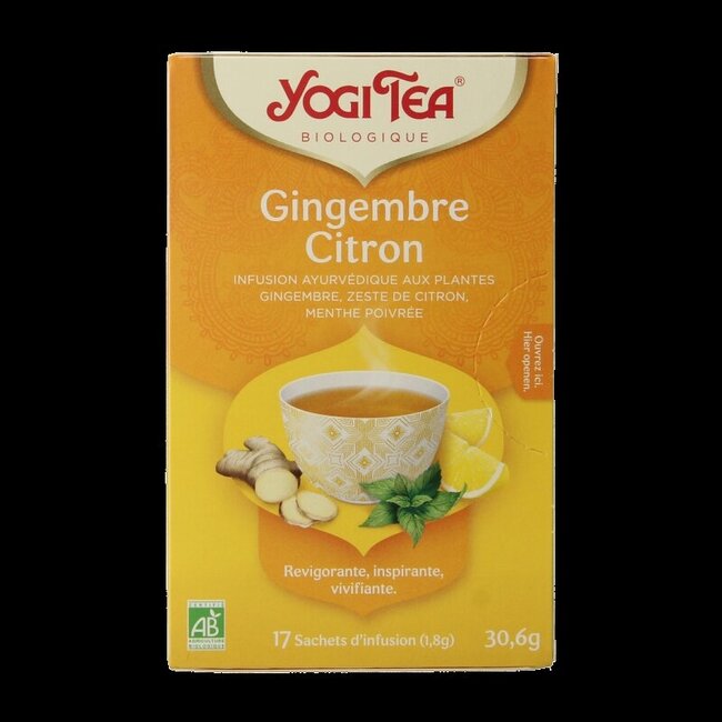 Gingembre citron menthe bio 17 sachets