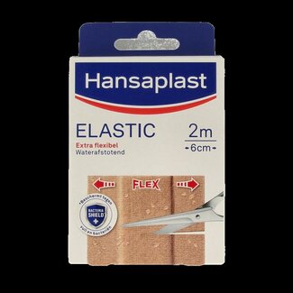 Hansaplast Elastic 2m x 6cm waterafstotend 1 Stuks