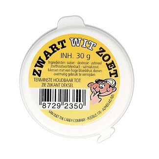 Zwart wit zoet 30 Gram