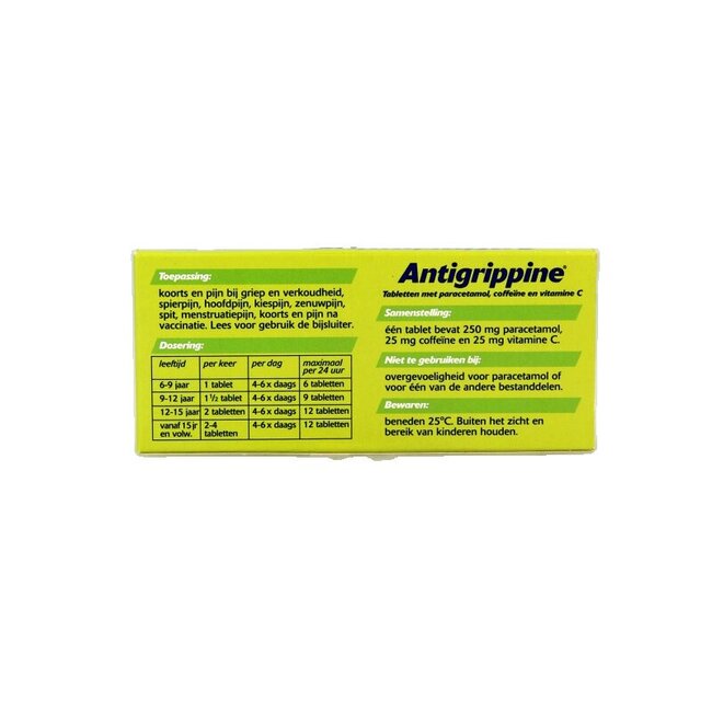 Paracetamol 250mg 20 Tabletten