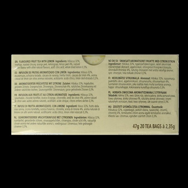 Lemon zinger herb tea 20 Zakjes
