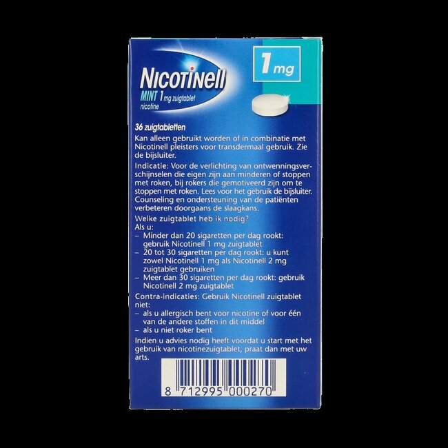 Menthe 1 mg 36 comprimés à sucer