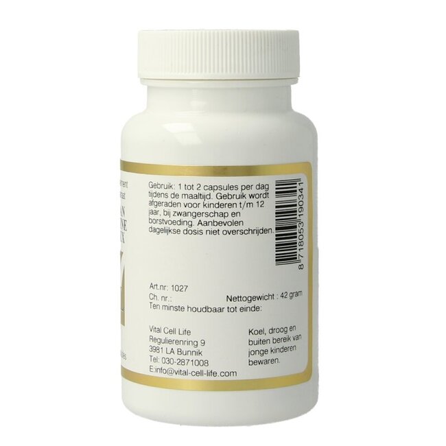 Mangaan/L-Arginine complex 100 Vegetarische capsules
