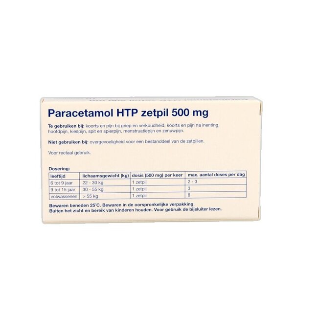 Paracétamol 500 mg 10 Suppositoires