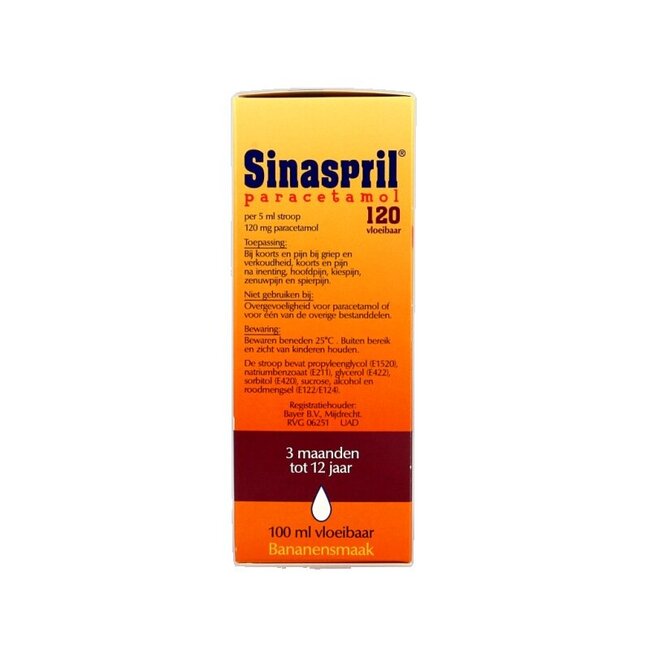 Paracétamol liquide 120 mg 100 ml