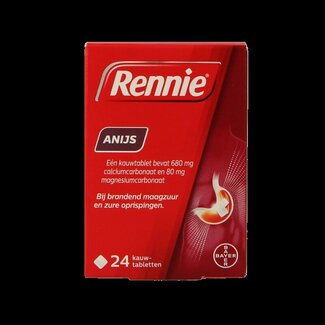 Rennie Rennie Anis 24 Comprimés