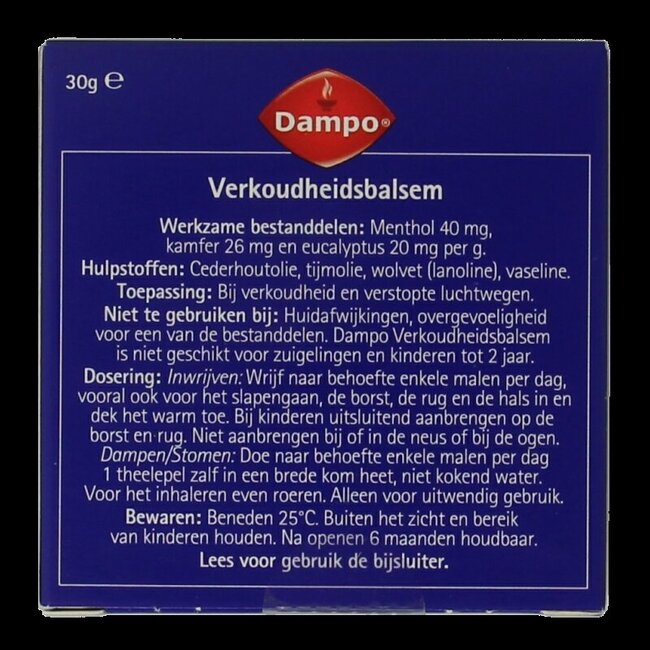 Verkoudheidsbalsem 30 Gram