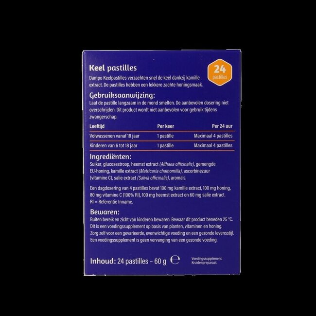 Keelpastilles 24 Pastilles
