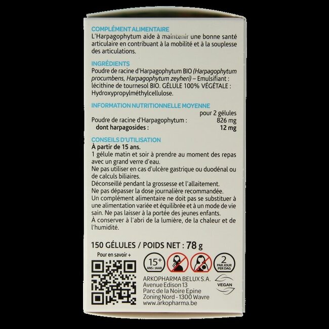 Griffe du diable bio 150 Gélules