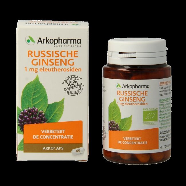 Ginseng sibérien bio 45 gélules